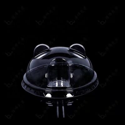 Disponibilità di campioni di PET/RPET di plastica a cupola piana a diamante per bicchieri di bevande fredde