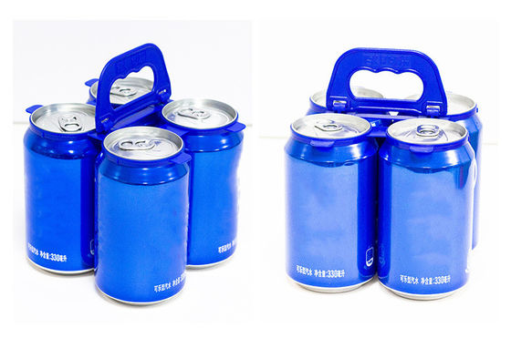 Manico di plastica per lattine di birra da 4 e 6 confezioni in rosso giallo nero blu verde