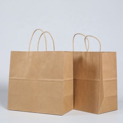 Sacchetto di carta kraft marrone a base larga per soluzioni di imballaggio personalizzate