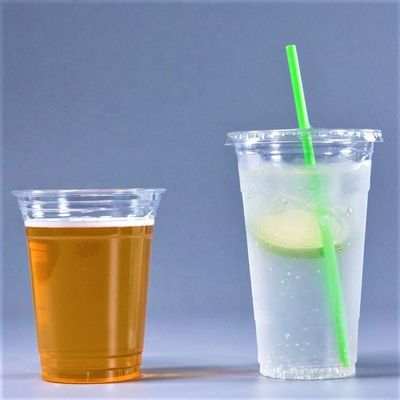 500 ml trasparenti, personalizzati, monouso, in plastica, 16 oz, 100% biodegradabile, bicchieri per birra