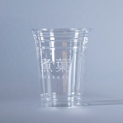 Coppa di plastica monouso di PLA trasparente calibro 95 con coperchio a cupola 20oz 16oz 12oz 9oz