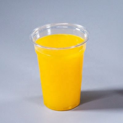 PET trasparente, stampato su misura, latte frullato, smoothie, tazza di plastica con coperchio a cupola, 12 oz, 16 oz, 20 oz.