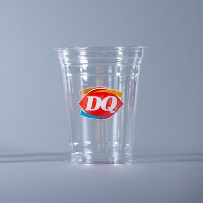 Coppa PLA biodegradabile per il caffè Boba senza plastica con coperchio per negozi di frullati
