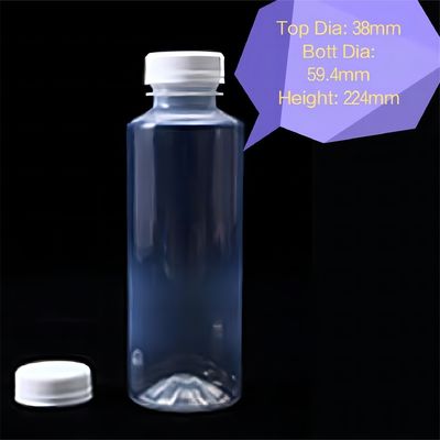Materiale di corpo in plastica in PP 150ml 280ml 350ml 500ml Bottiglia di bevande resistente al calore per succo